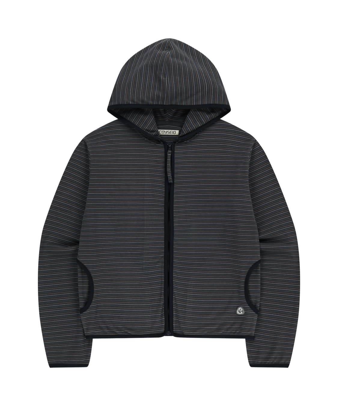 새상품 코이세이오 스트라이프 플리스 후드 집업 상품이미지1