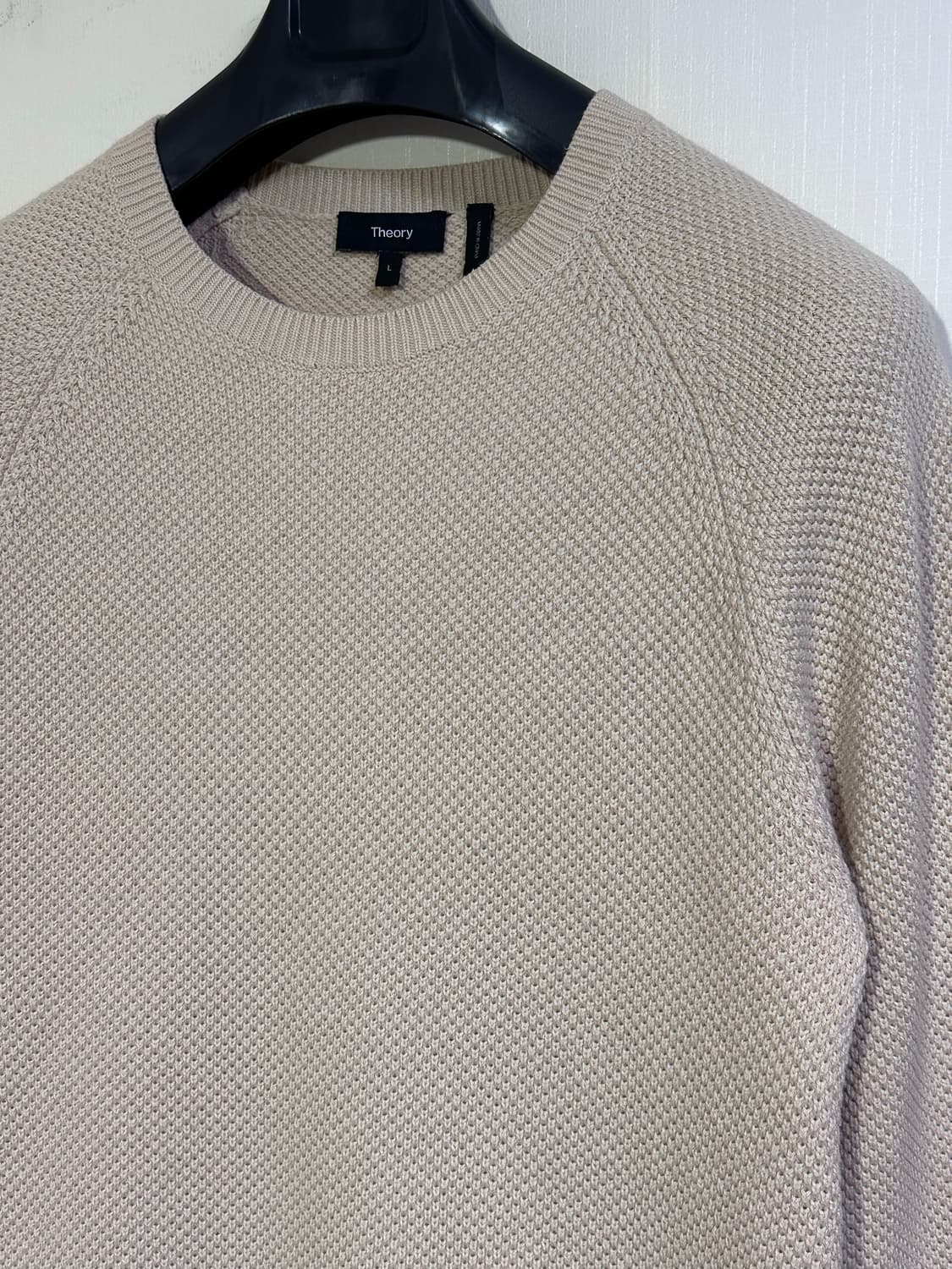 Theory 띠어리 캐시미어 블렌드 니트 L/아이보리 상품이미지3