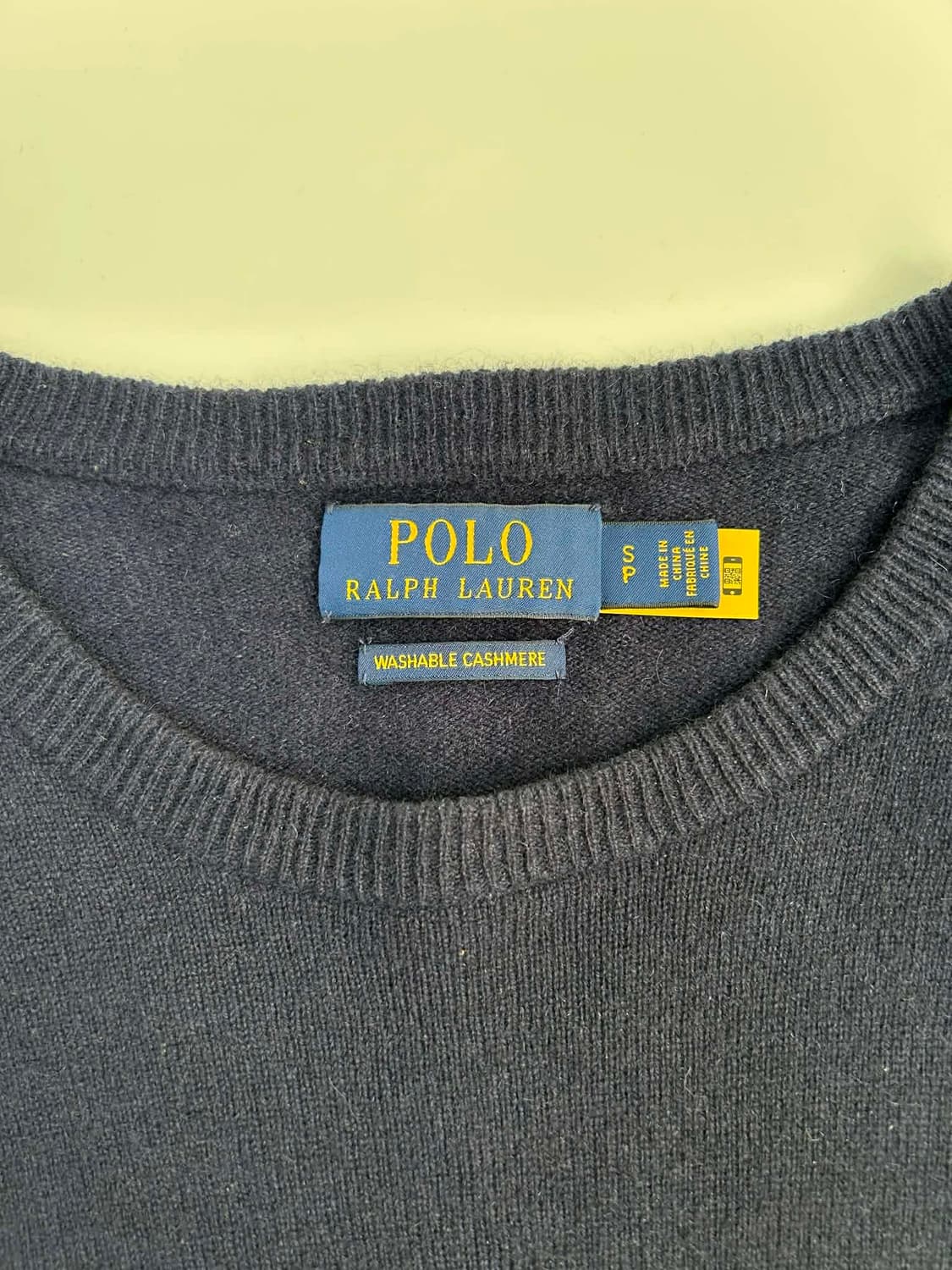 [S] 폴로 랄프로렌 워셔블 캐시미어100 크루넥 니트 스웨터 상품이미지4