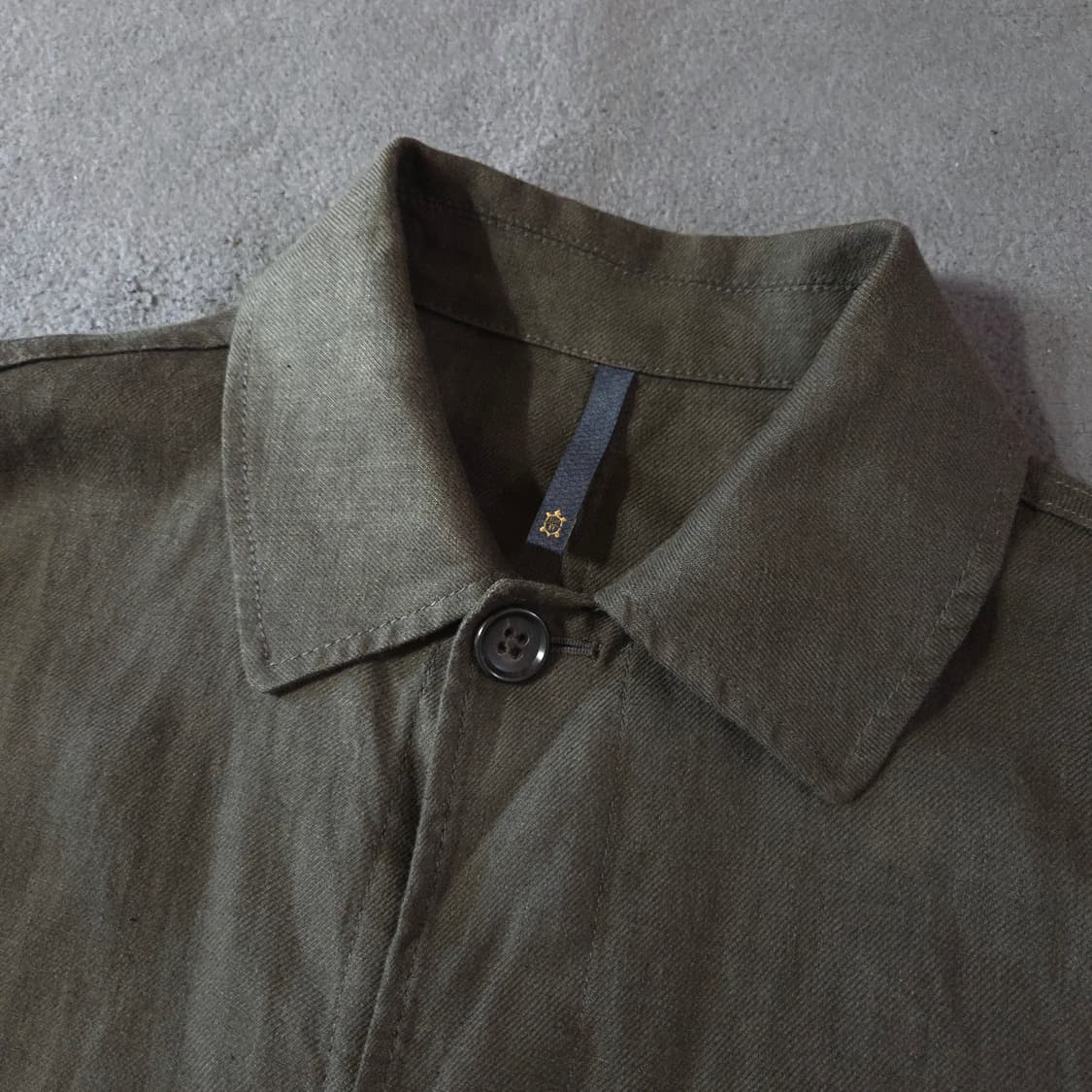 몬테도로 슬로웨어라인 린넨 커버올 필드 자켓 46 다크카키 상품이미지3