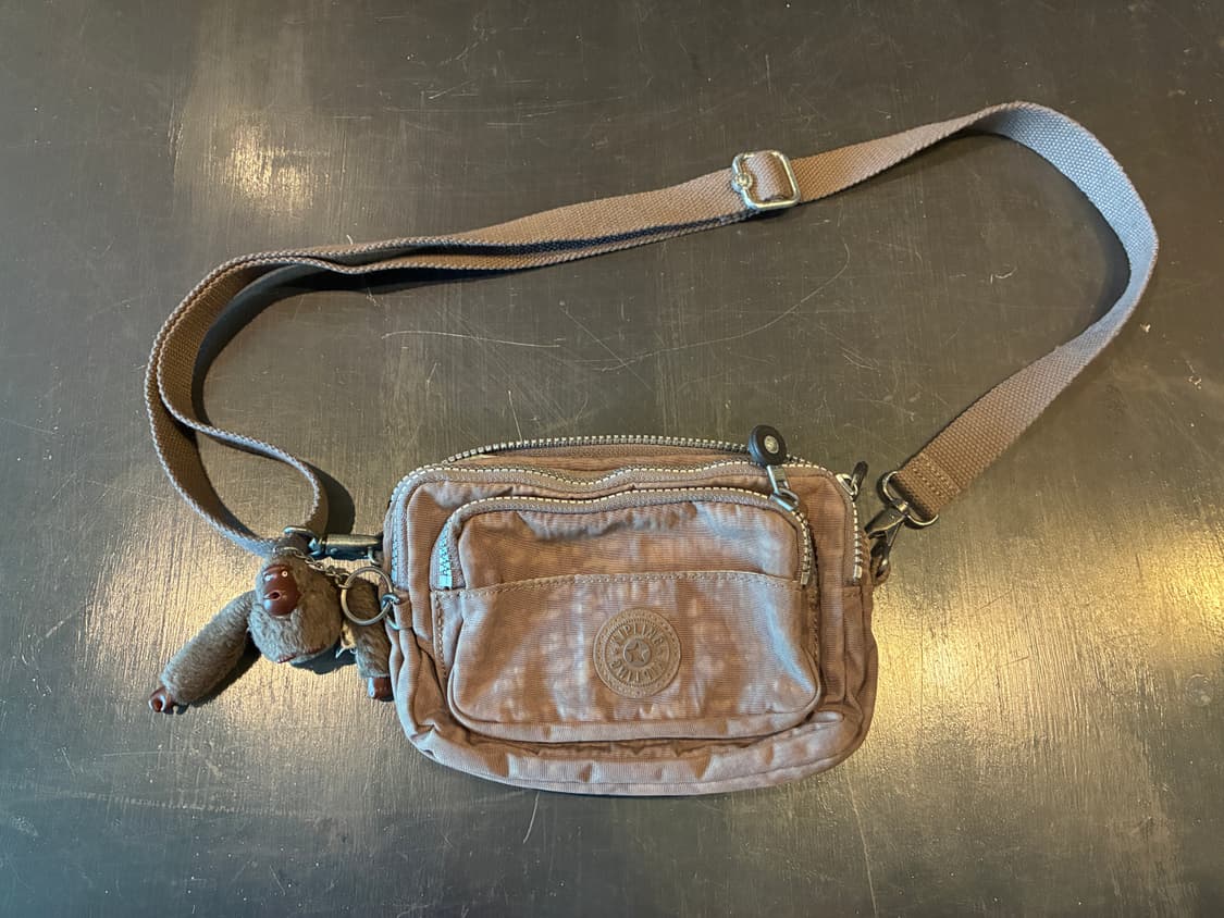 키플링 크로스백 웨이스트백 브라운 모리걸 갸루 상품이미지1