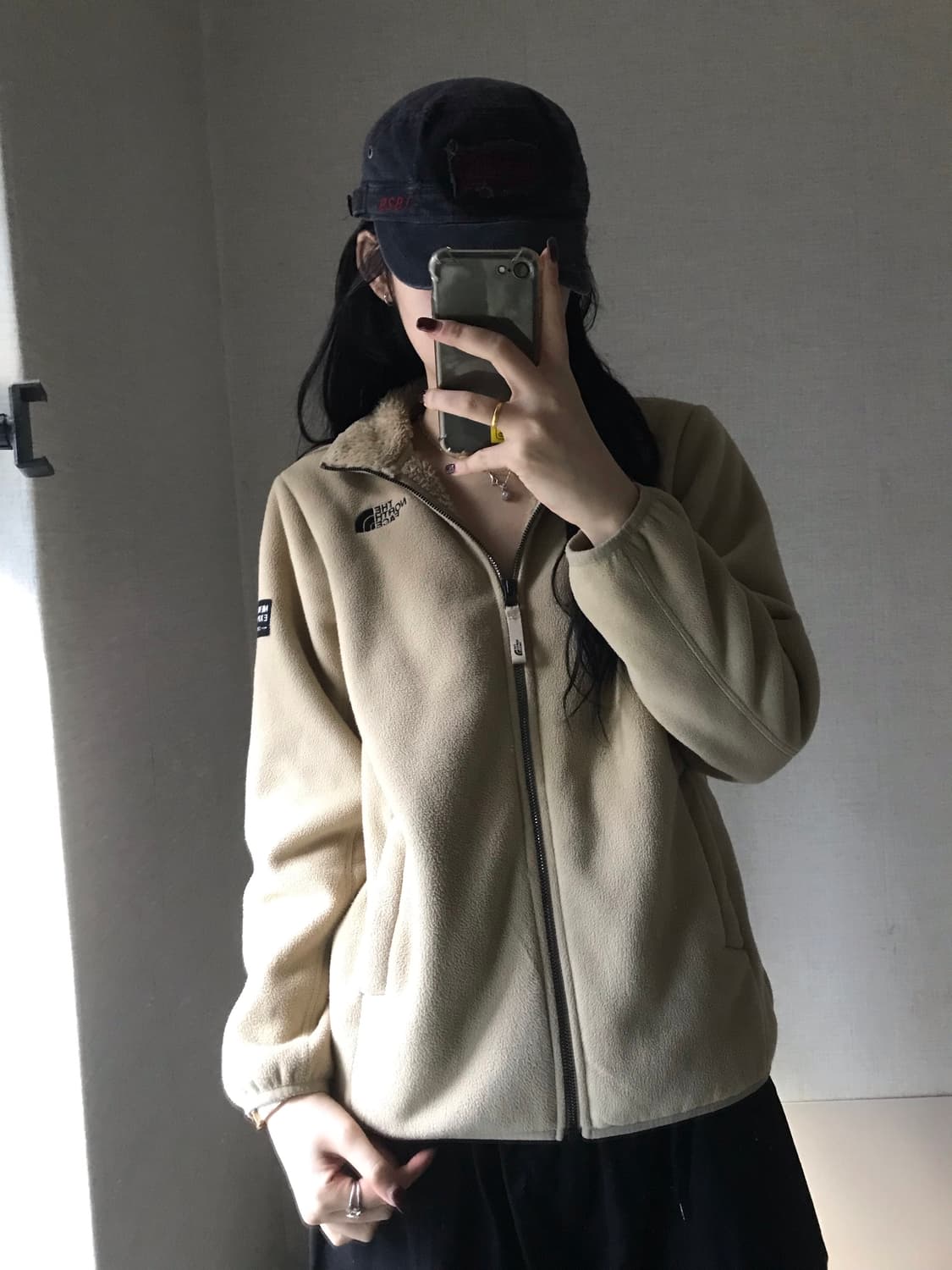 노페 베이지 후리스 상품이미지2