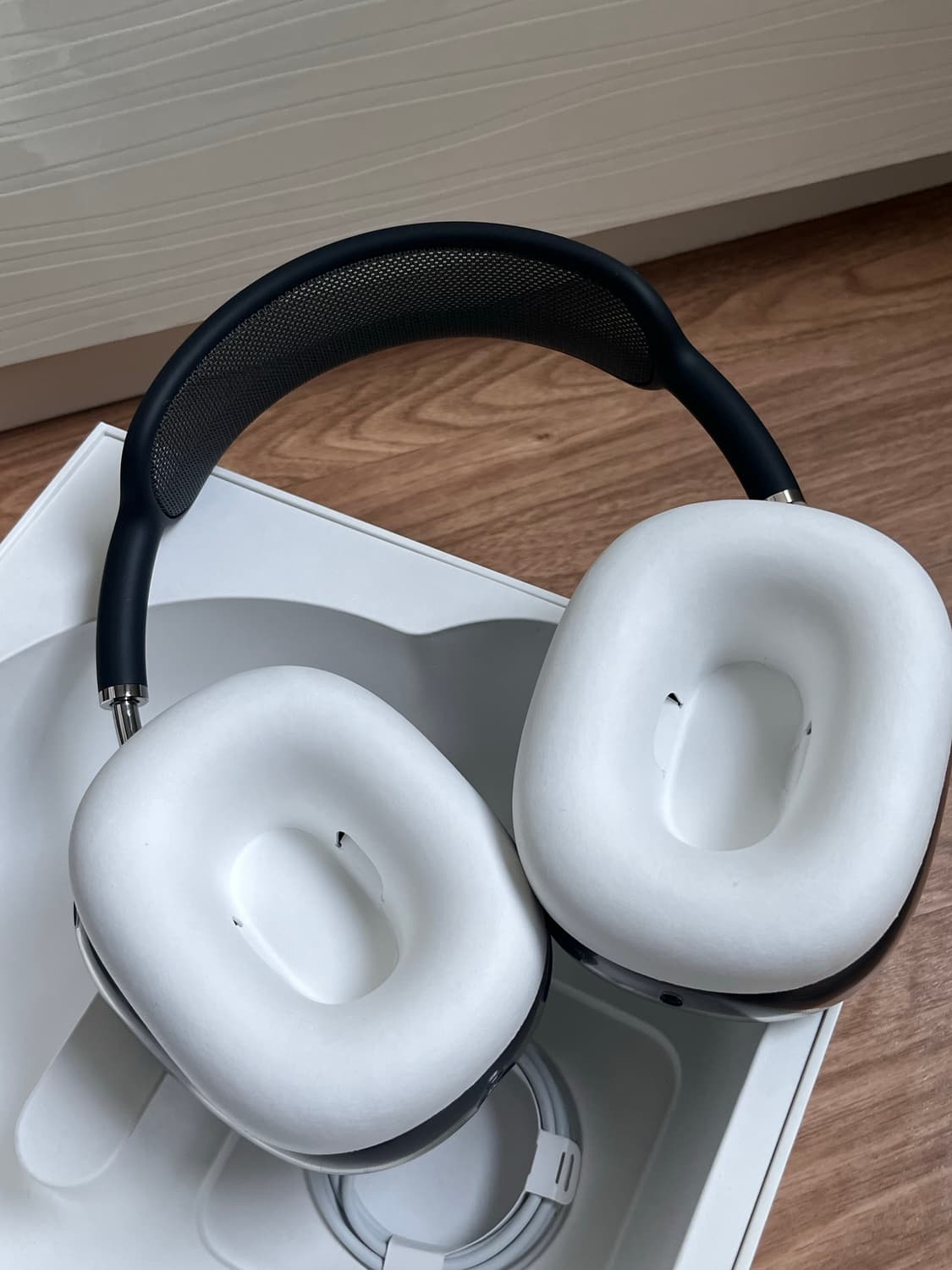 에어팟맥스 미드나이트 풀박스 S급(실착 3회) 상품이미지2