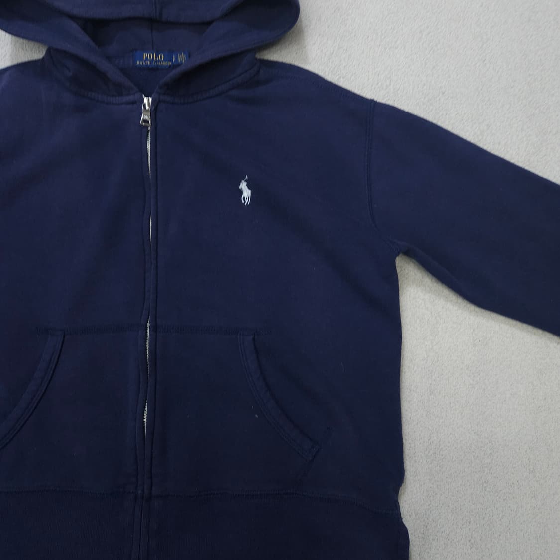 폴로 랄프 로렌 후드 집업 S 네이비 상품이미지7