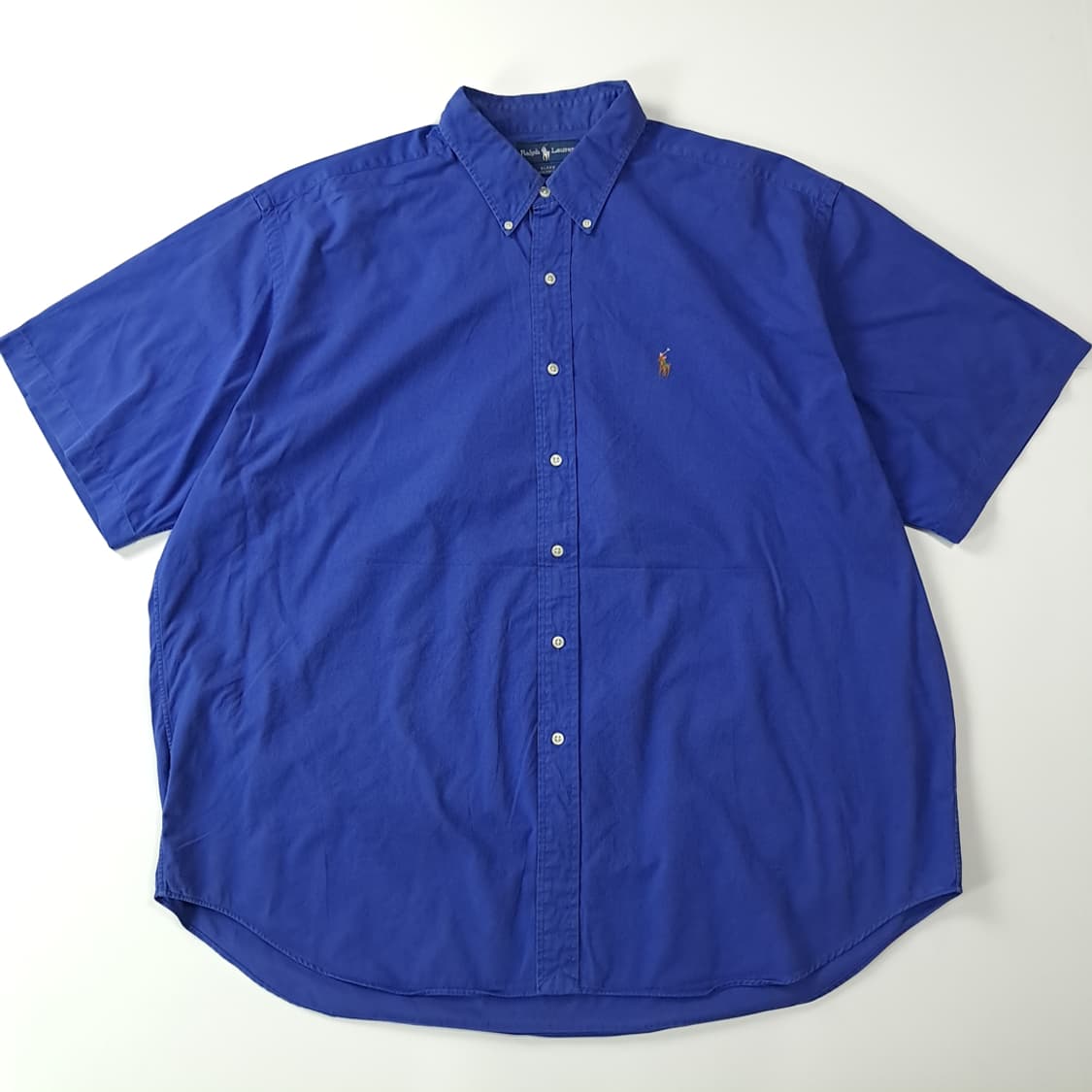 CK770 2XL 폴로 90s 멀티포니 로열블루 반팔 셔츠 남방 상품이미지1