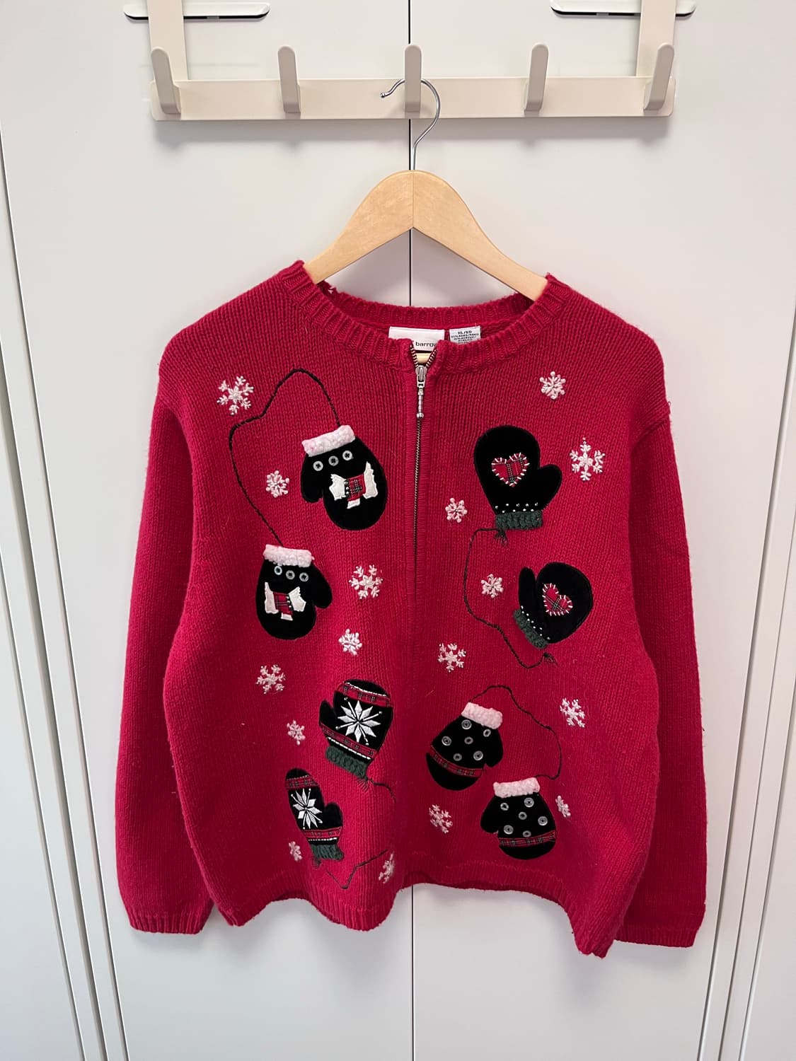 Croft&barrow 크리스마스 장갑 앙고라 니트 가디건 상품이미지7