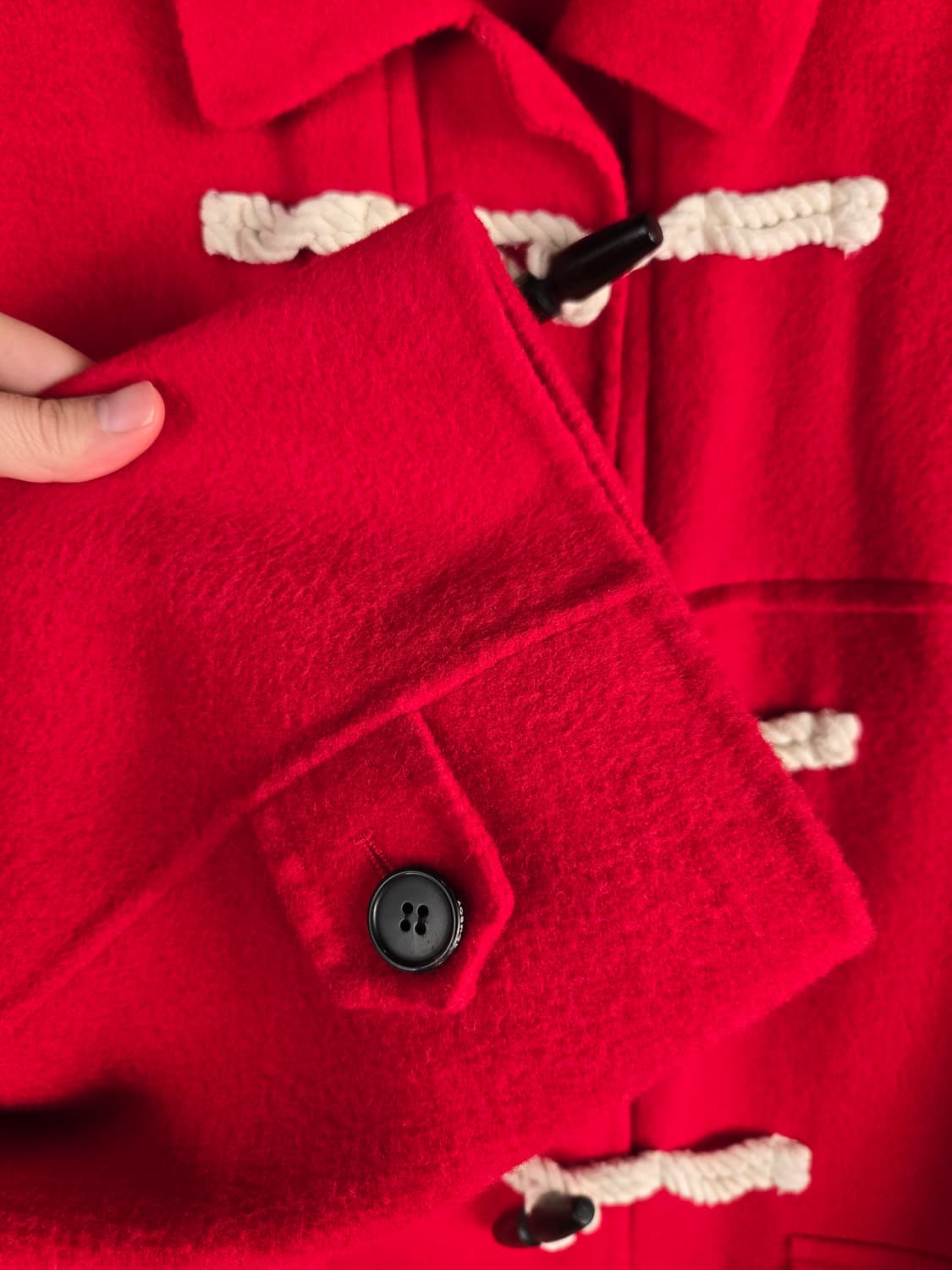 [무료배송]스튜디오 톰보이 여성 오버핏 울 앙고라 더플 코트 상품이미지5