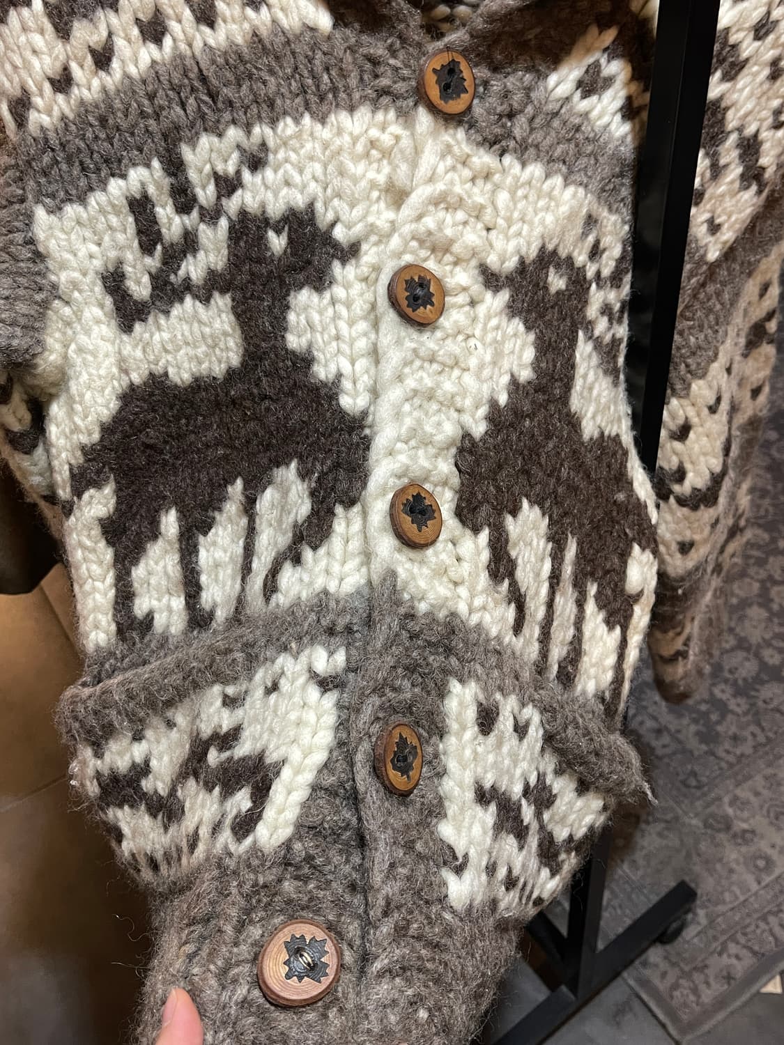 빈티지 헤비울 코위찬 상품이미지3