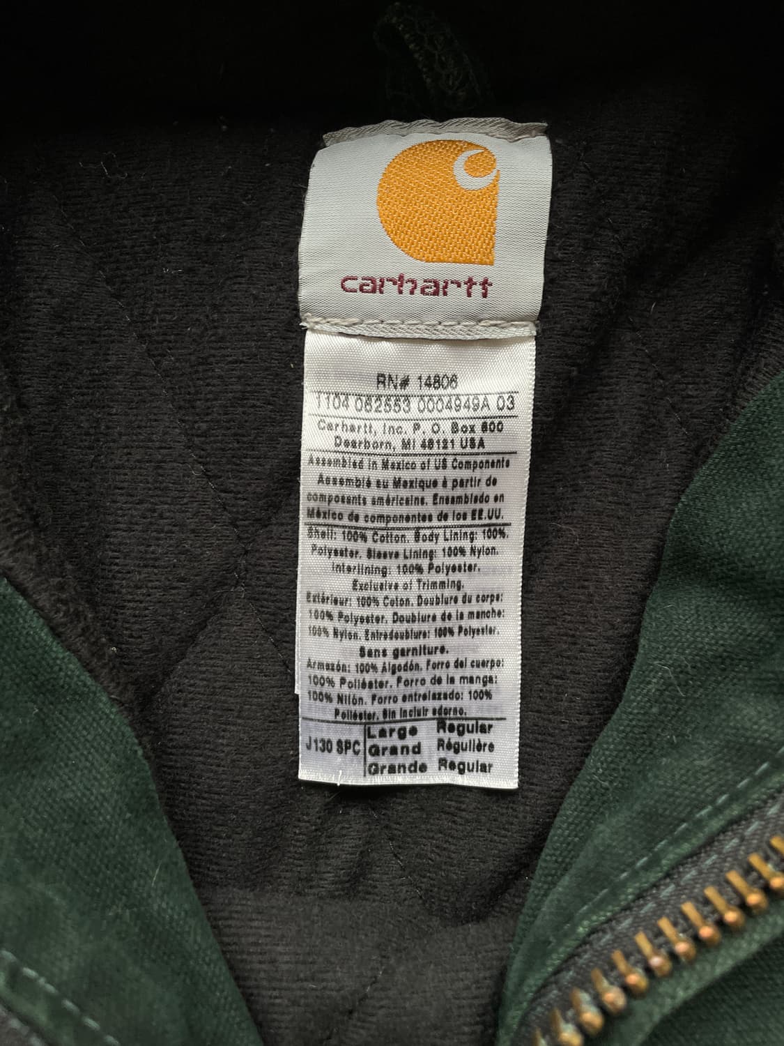 칼하트 j130 SPC 그린 액티브 자켓 샌드스톤 carhartt 상품이미지4