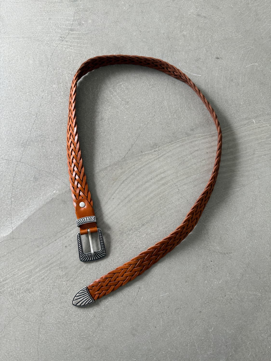 Vintage Western Leather Belt 상품이미지3