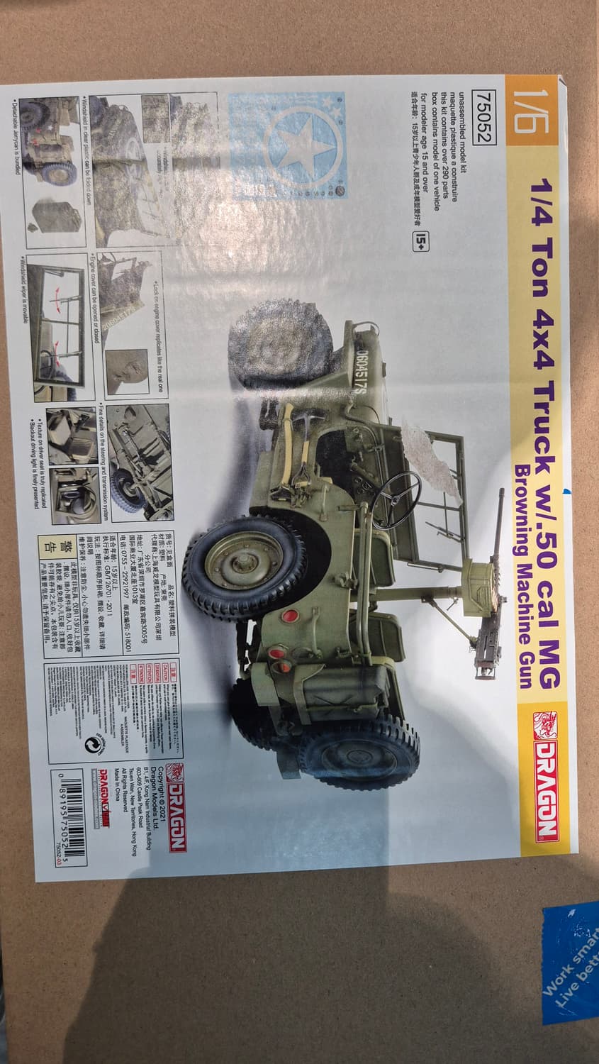 Dragon 윌리 지프 4x4 트럭 1/6인치 피규어 상품이미지1