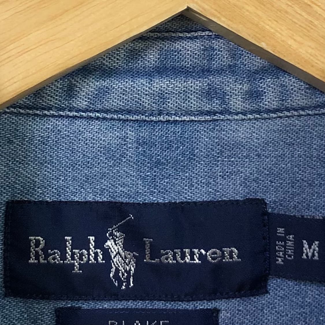 L 폴로 데님 셔츠 상품이미지3