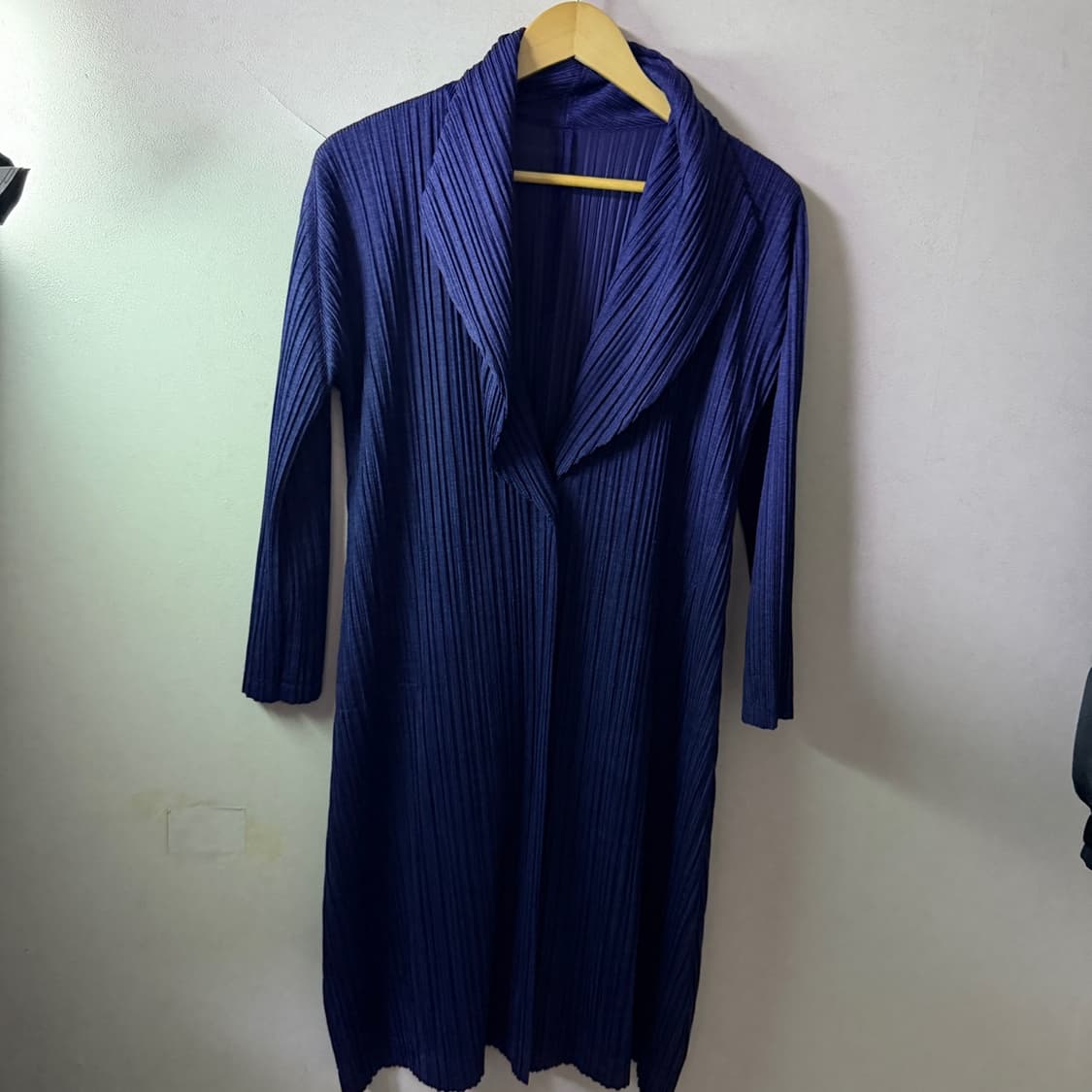 이세미이먀케 플리츠플리즈 원버튼 롱가디건 02 (여성 66정도) 상품이미지2