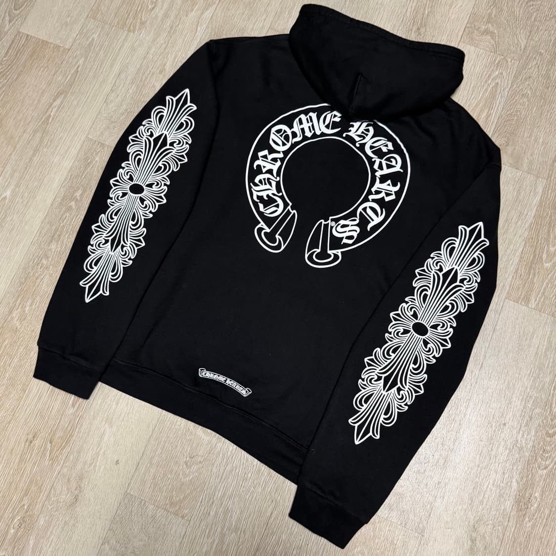 [XL/새상품급] 크롬하츠 홀스슈 플로랄 헤비웨이트 후드집업 상품이미지4