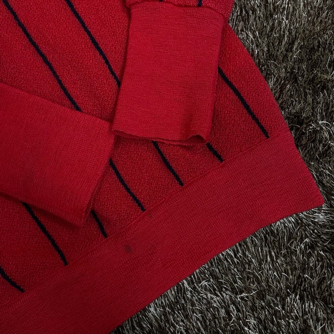 라코스테 LACOSTE 80s 스트라이프 브이넥 니트 95 상품이미지5