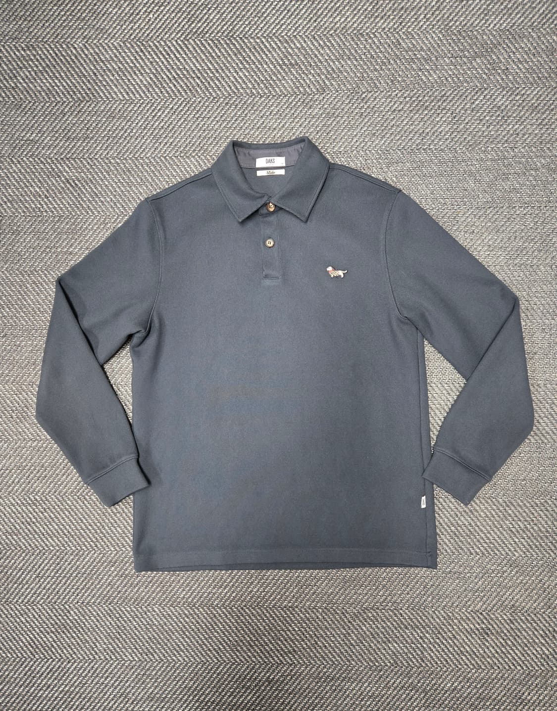 닥스 긴팔 폴로티셔츠 강아지 자수 겨울티셔츠 상품이미지1