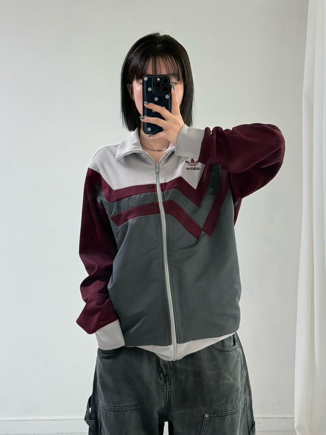 아디다스 차콜 버건디 져지 상품이미지1