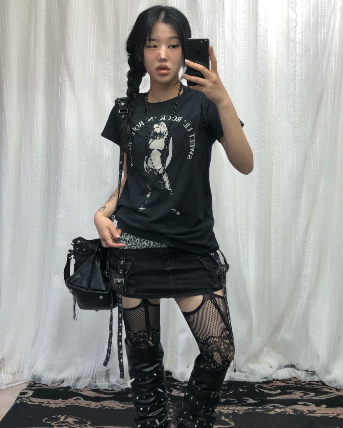 히스테릭 글래머 걸 프린팅 세트 상품이미지2