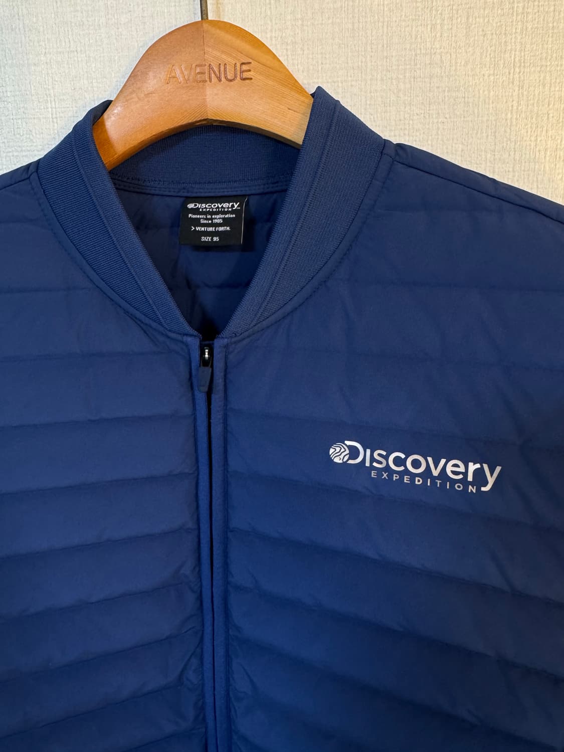 [M]디스커버리 구스다운 경량패딩 블루 상품이미지2