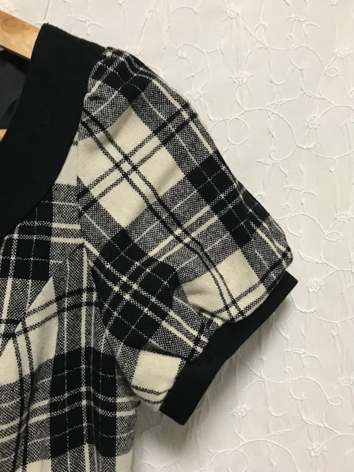 빈티지 cecil mcbee 세실맥비 갸루 체크 버튼 울 원피스 상품이미지3