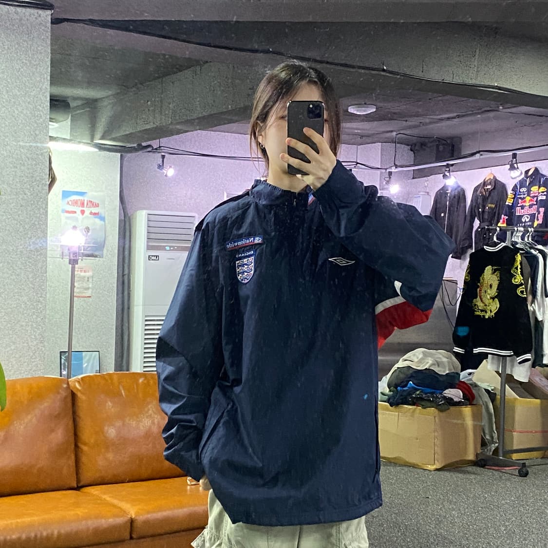 엄브로 잉글랜드 네이비 아노락 B2288 상품이미지1