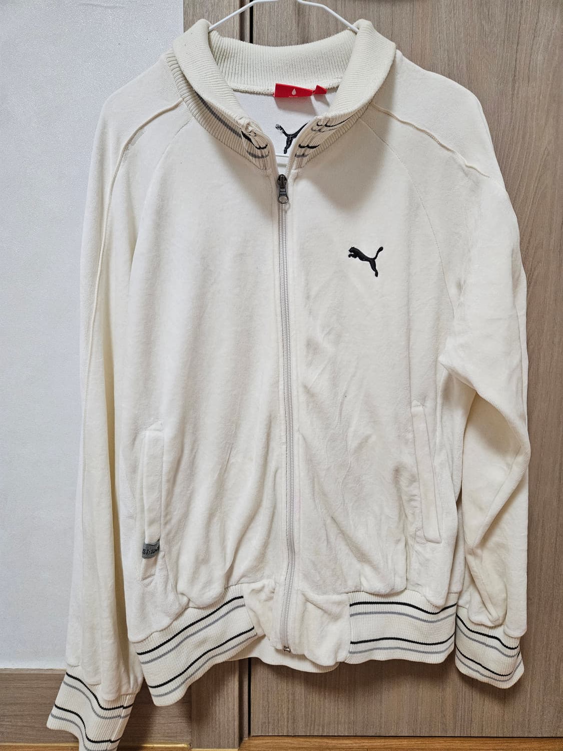 푸마 퓨마 아이보리 아우터 츄리닝 져지 상품이미지1