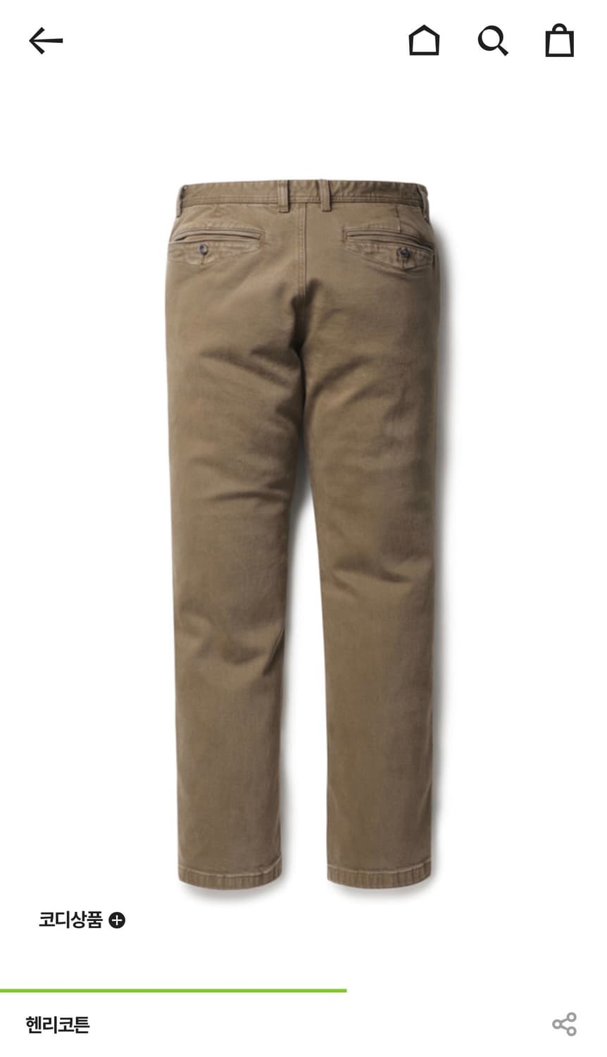 (새제품)헨리코튼 가을 컬러 데님(30_카멜) 상품이미지3