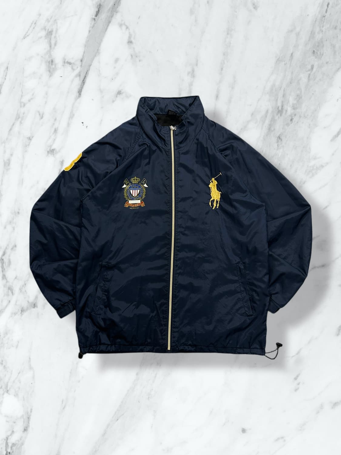 폴로 랄프로렌 히든후드 빅포니 네이비 바람막이 XL 상품이미지1