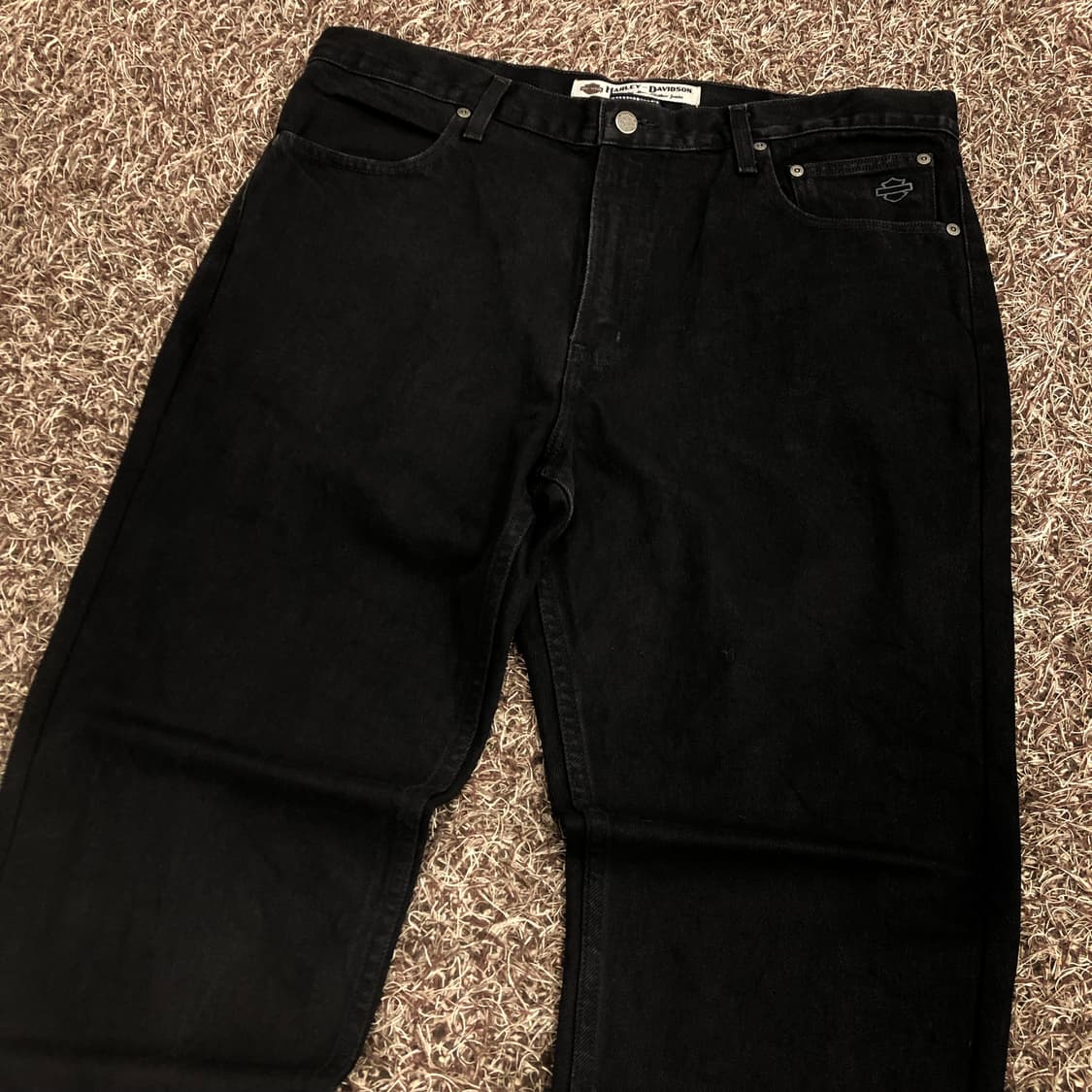 할리데이비슨 모토사이클 블랙 데님 팬츠 상품이미지3