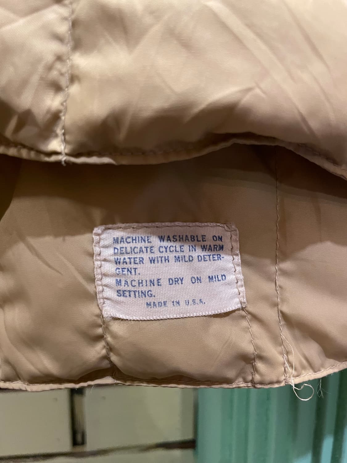 1970-80's Vintage Quilted Down Vest Made 상품이미지4