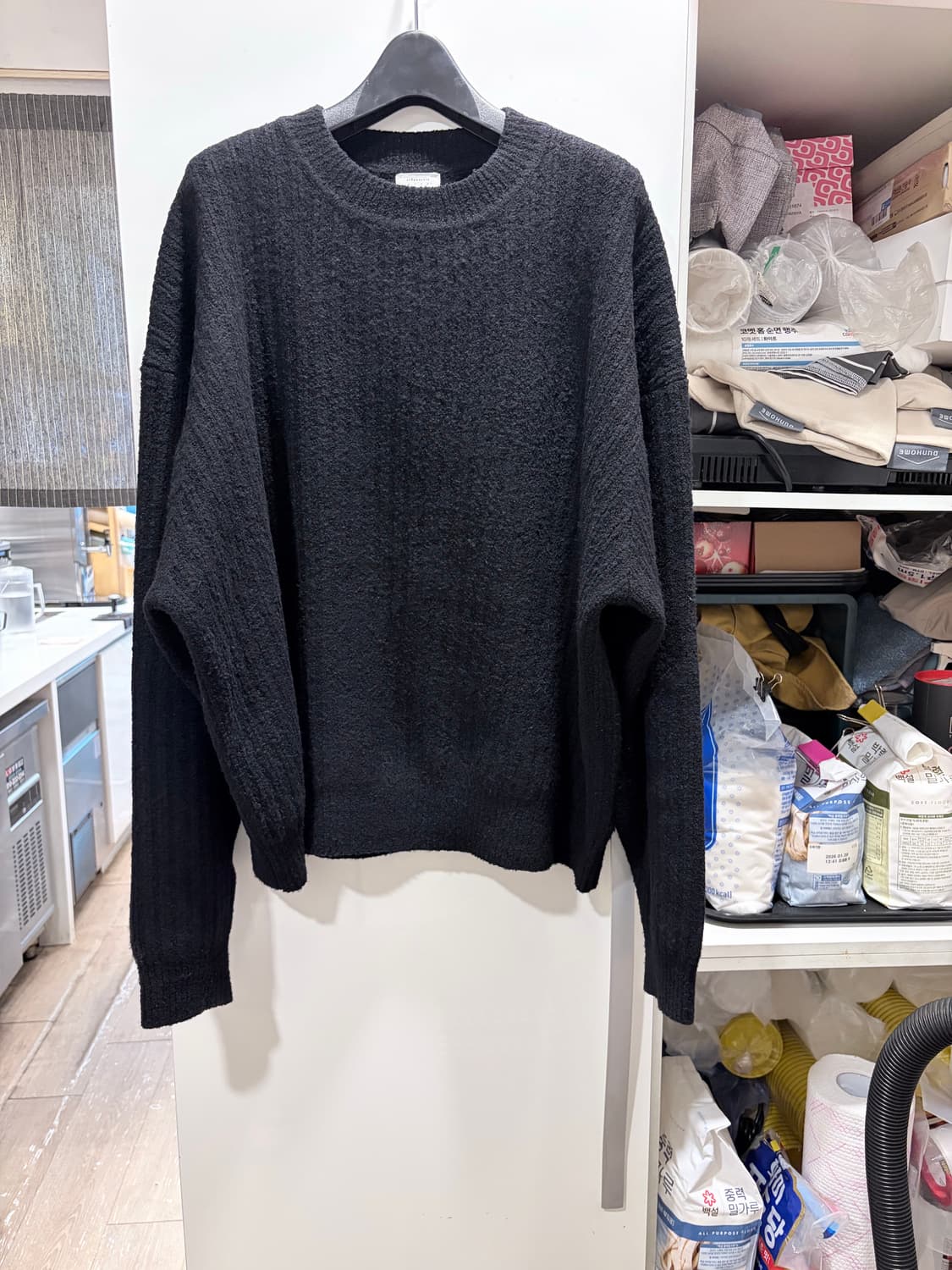 Crepuscule 크루넥 블랙 니트 2사이즈 상품이미지1