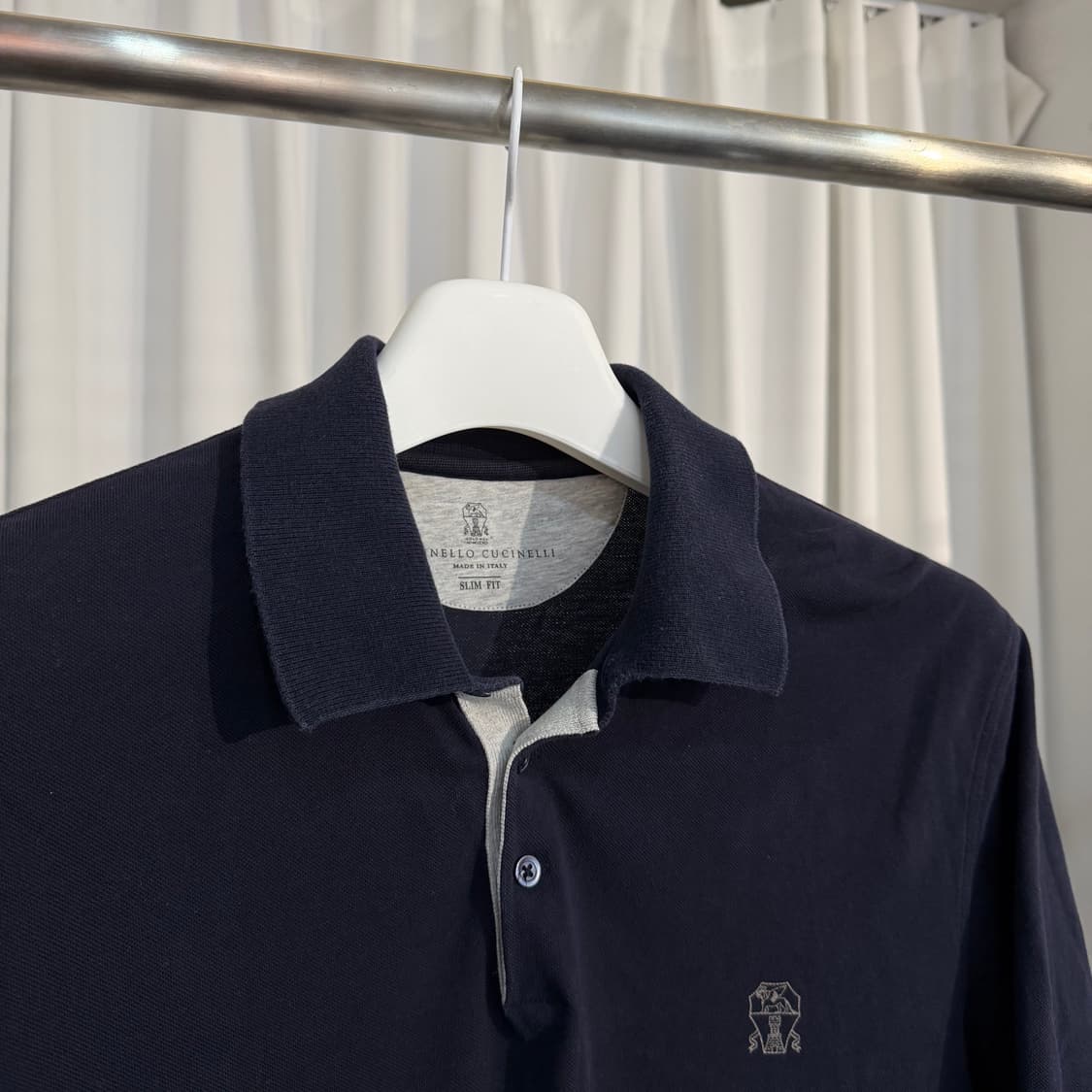 A+ / XXL (110) 브루넬로 쿠치넬리 로고 코튼 카라티 상품이미지2