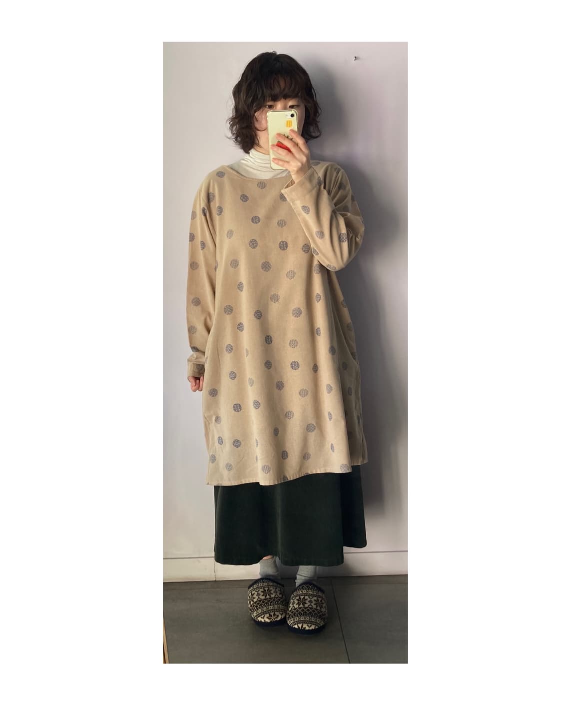 일본빈티지) 오리엔탈 도트 원피스 상품이미지1