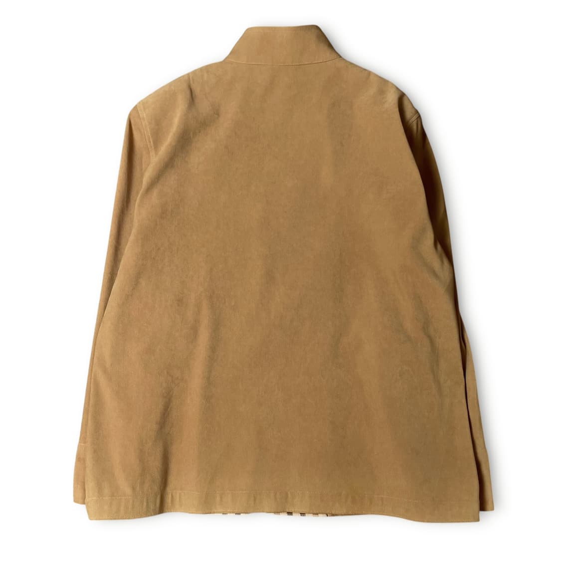 JPN 베이지 스웨이드 체크 포인트 자켓 상품이미지2