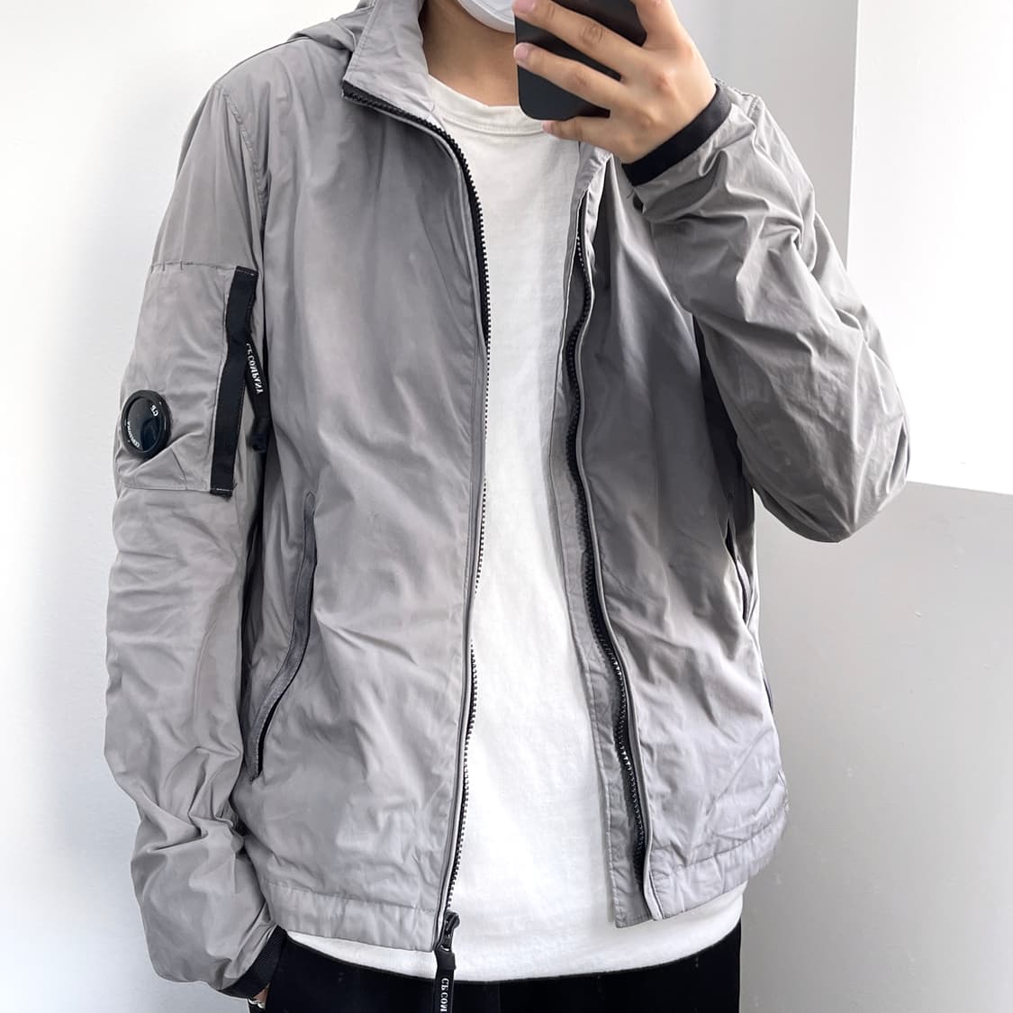 CP컴퍼니 렌즈 와펜 실버 고글 나일론 후드 자켓 상품이미지2