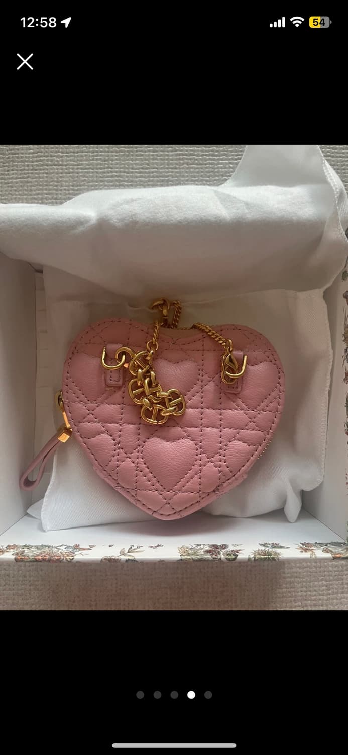 디올 CARO 하트 미니백 핑크 상품이미지4