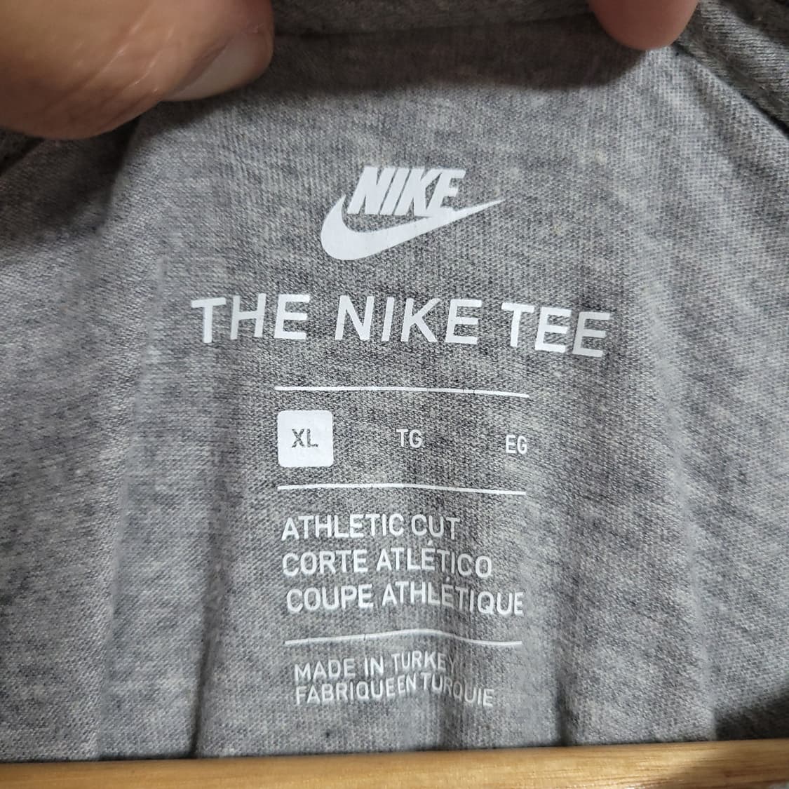 (XL) NIKE 나이키 스우시 그레이 반팔 티셔츠 상품이미지2
