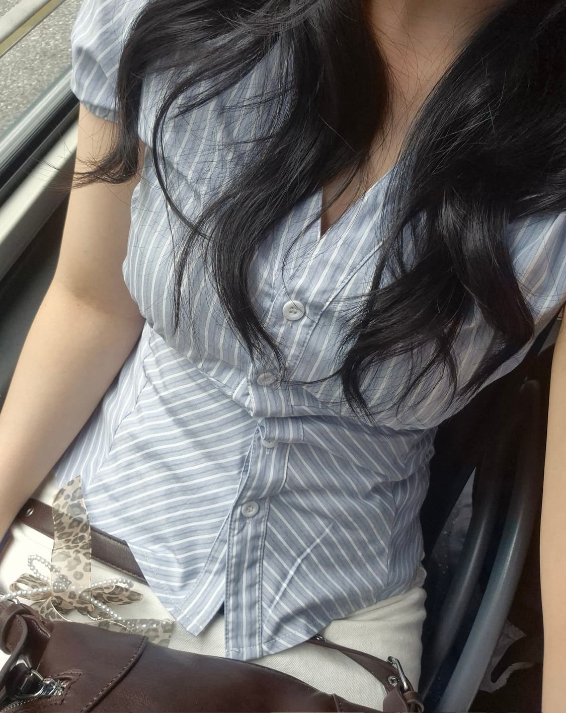 빈티지 슬림핏 스프라이트 블라우스 상품이미지1