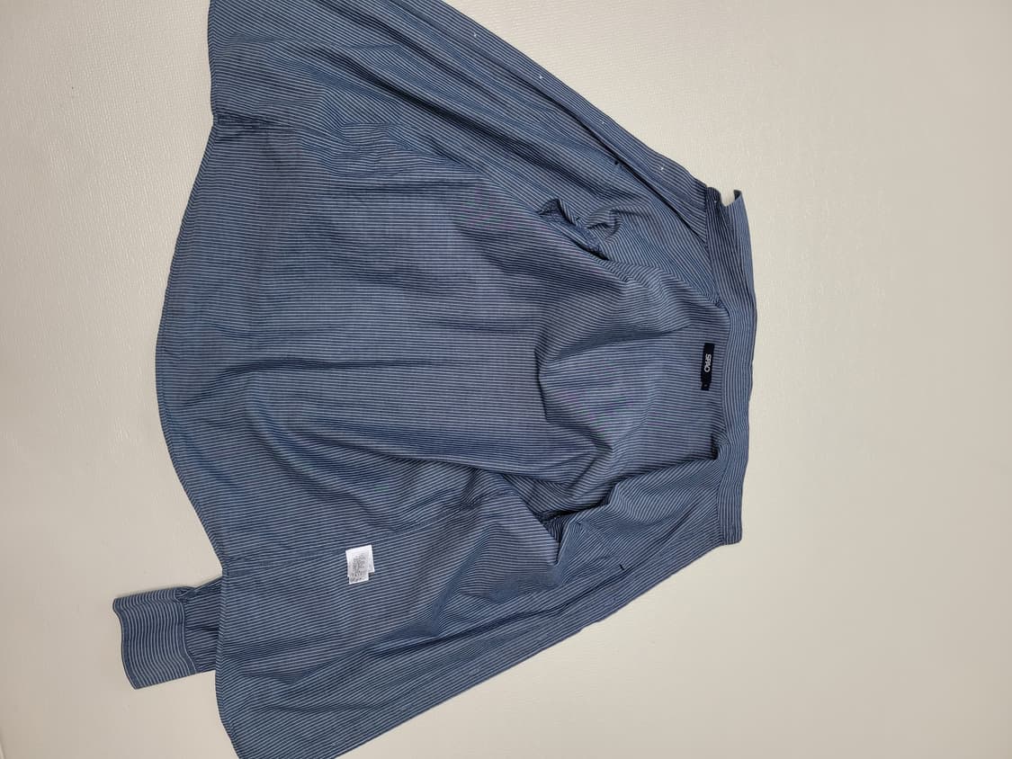 스파오 SPAO 남자 웨스턴 스트라이프 셔츠 L 블루 상품이미지8