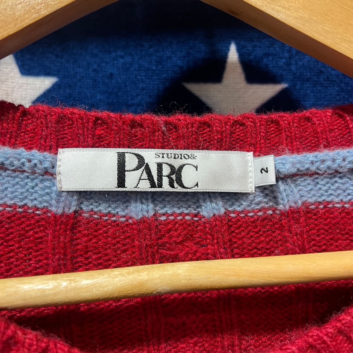 스튜디오앤파르크 스트라이프 니트 스웨터 상품이미지3