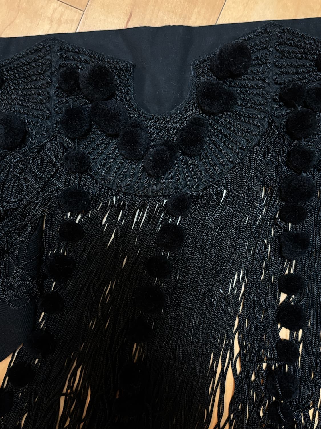 N21 2017 SS 런웨이 블랙 폼폼 장식 벨트 상품이미지5