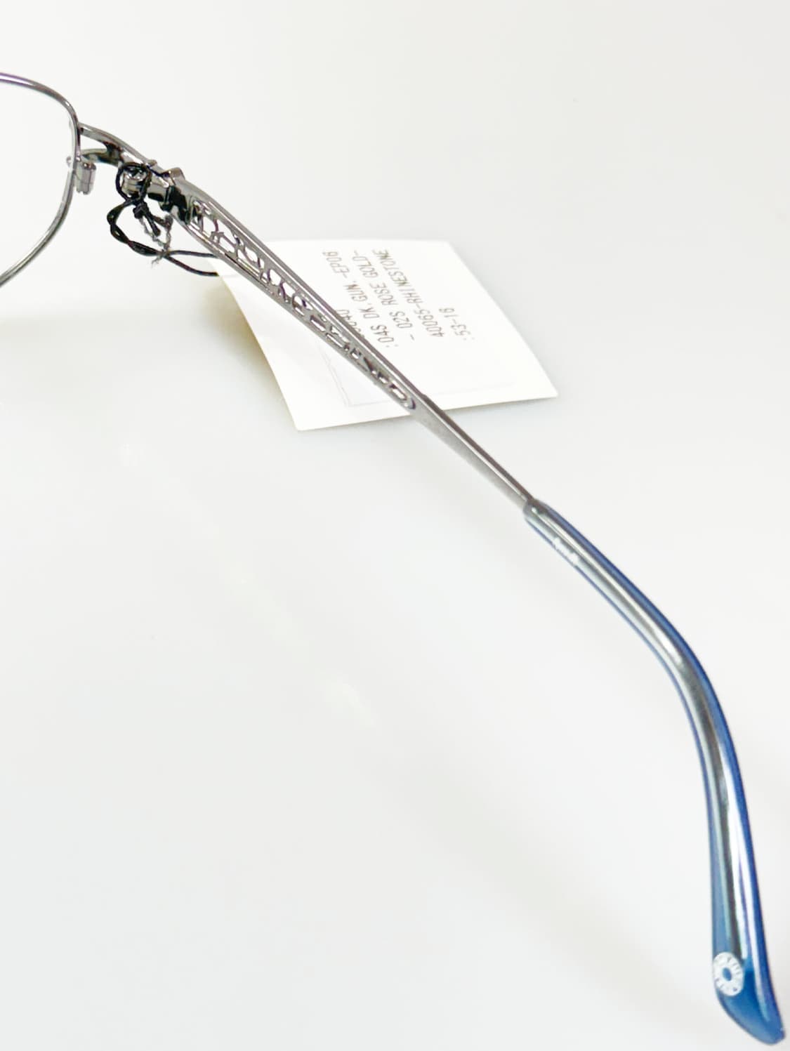 90s FUTIS 건메탈 슬림 오벌 메탈 프레임 빈티지 안경 상품이미지7