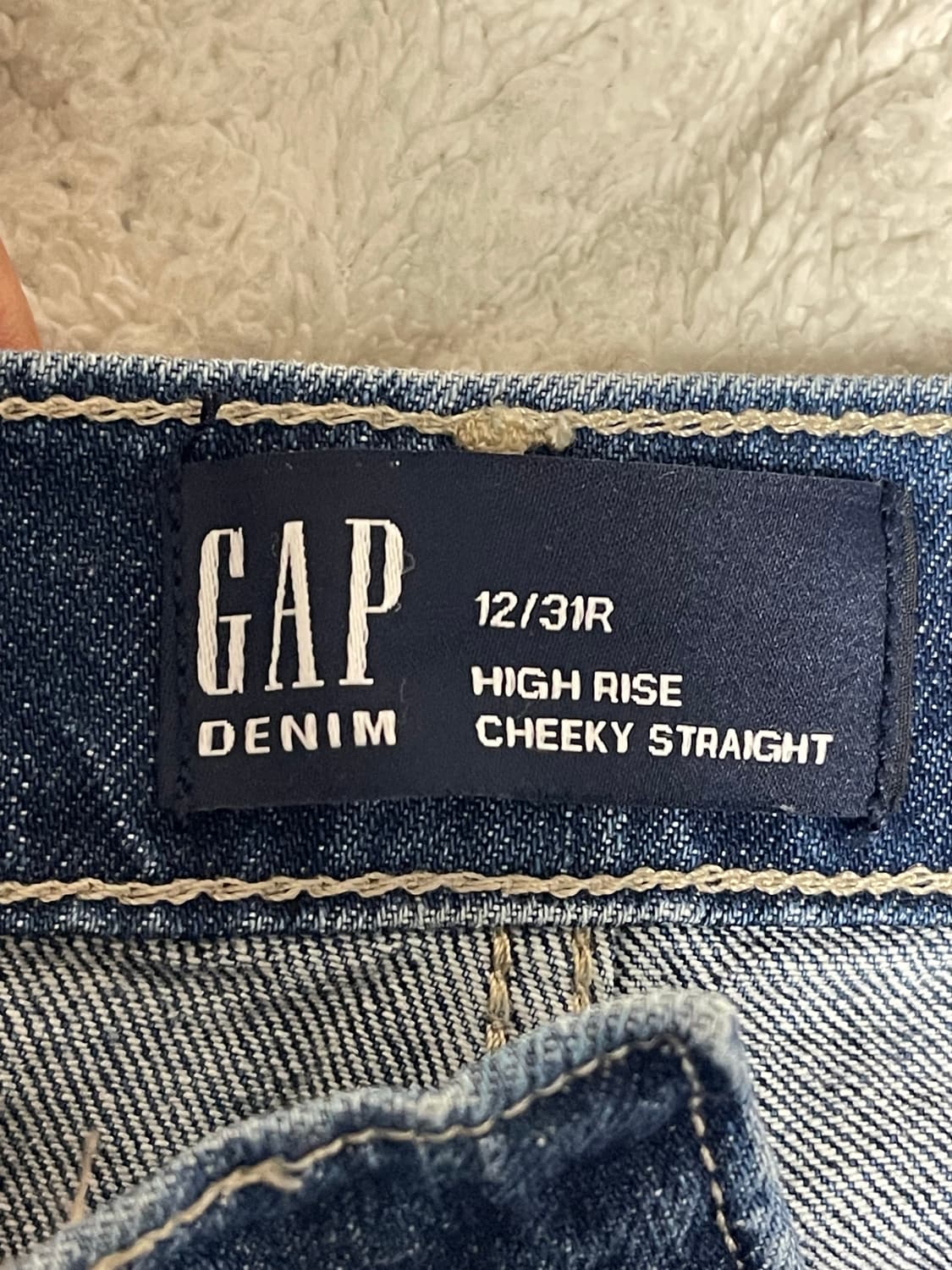갭 (GAP) High Rise Cheeky Straight 데님31 상품이미지8