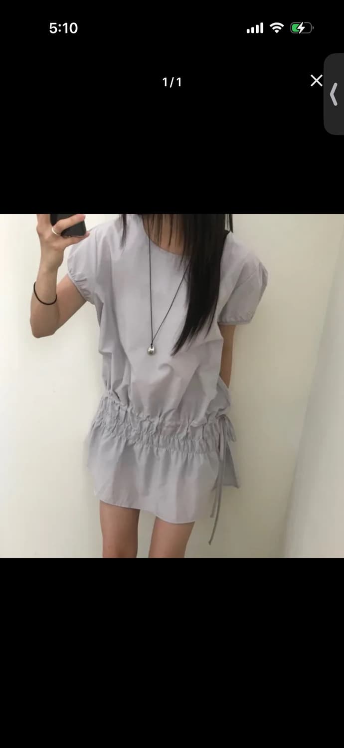 셔링 미니원피스 상품이미지1