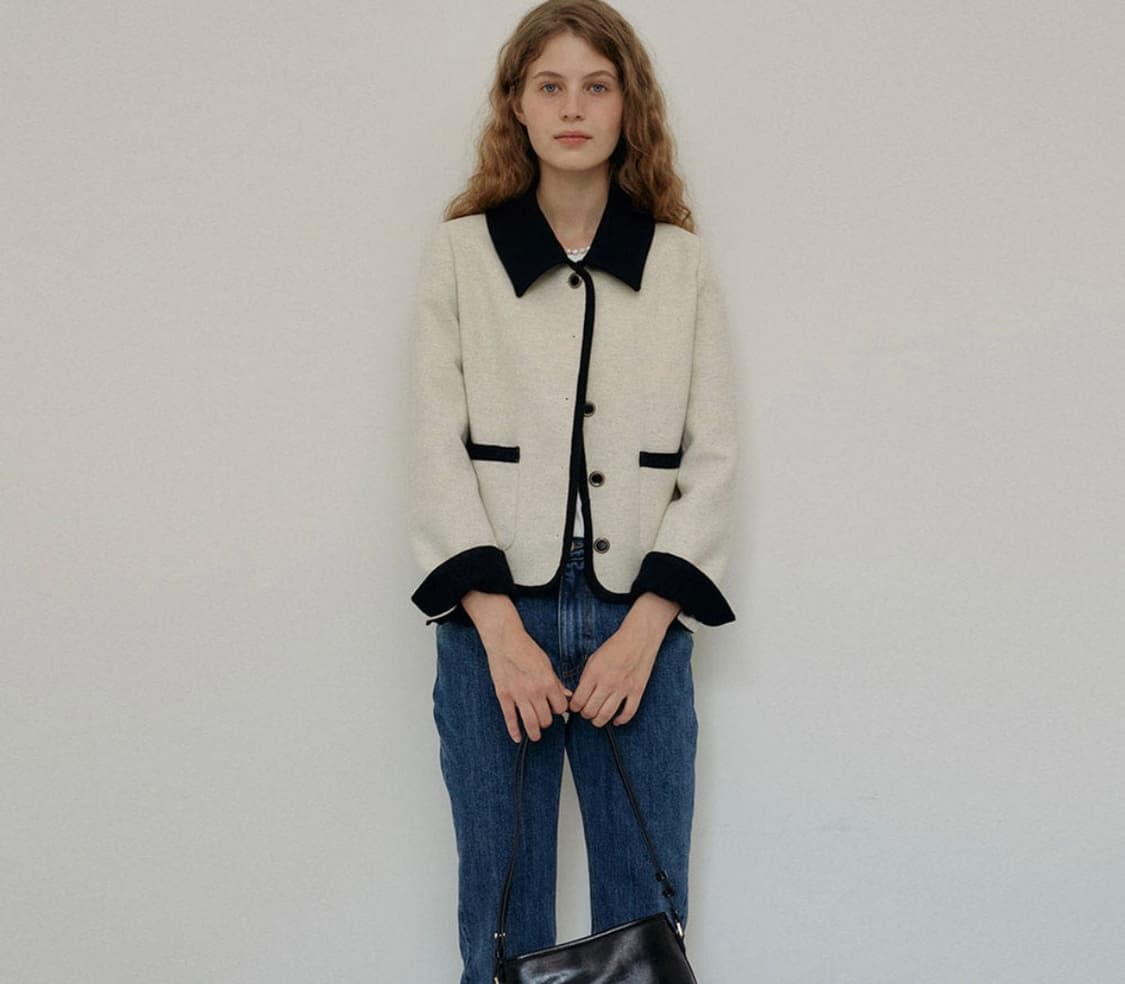 언에디트 W Avery Wool Jacket_Marshmallow 상품이미지2