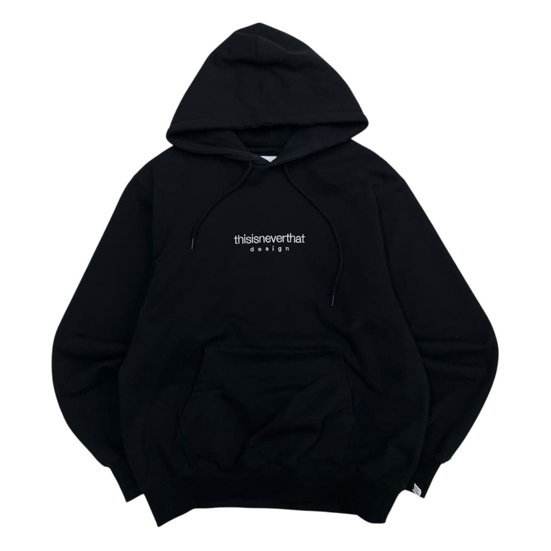 디스이즈네버댓 센터로고 블랙 후드 M 상품이미지2