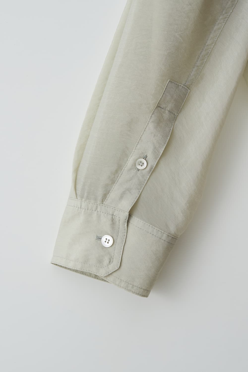 레이스 See-Through Pocket Shirt_Light Khaki 상품이미지8