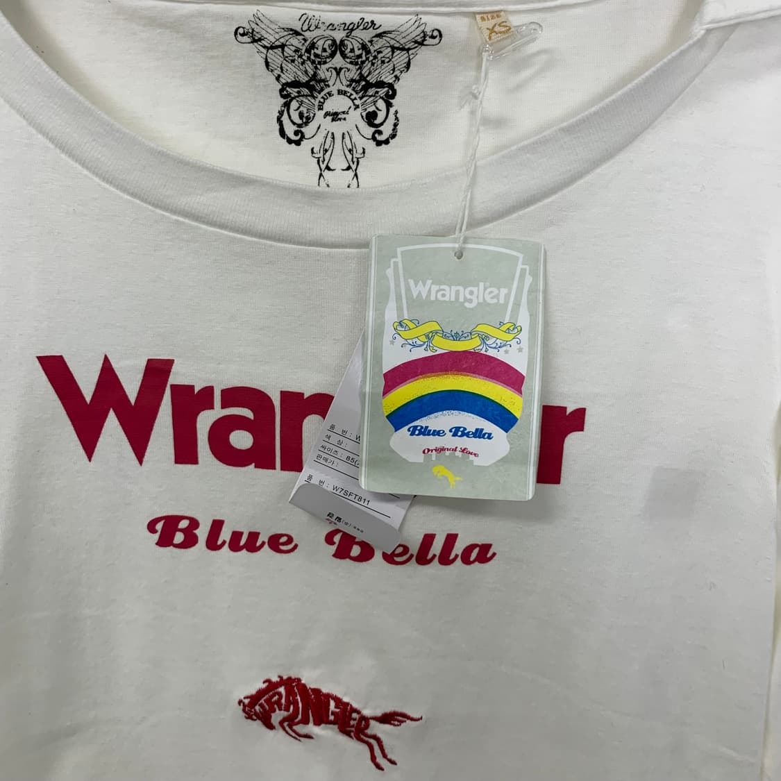 랭글러 화이트 슬리브 후드티 상품이미지5