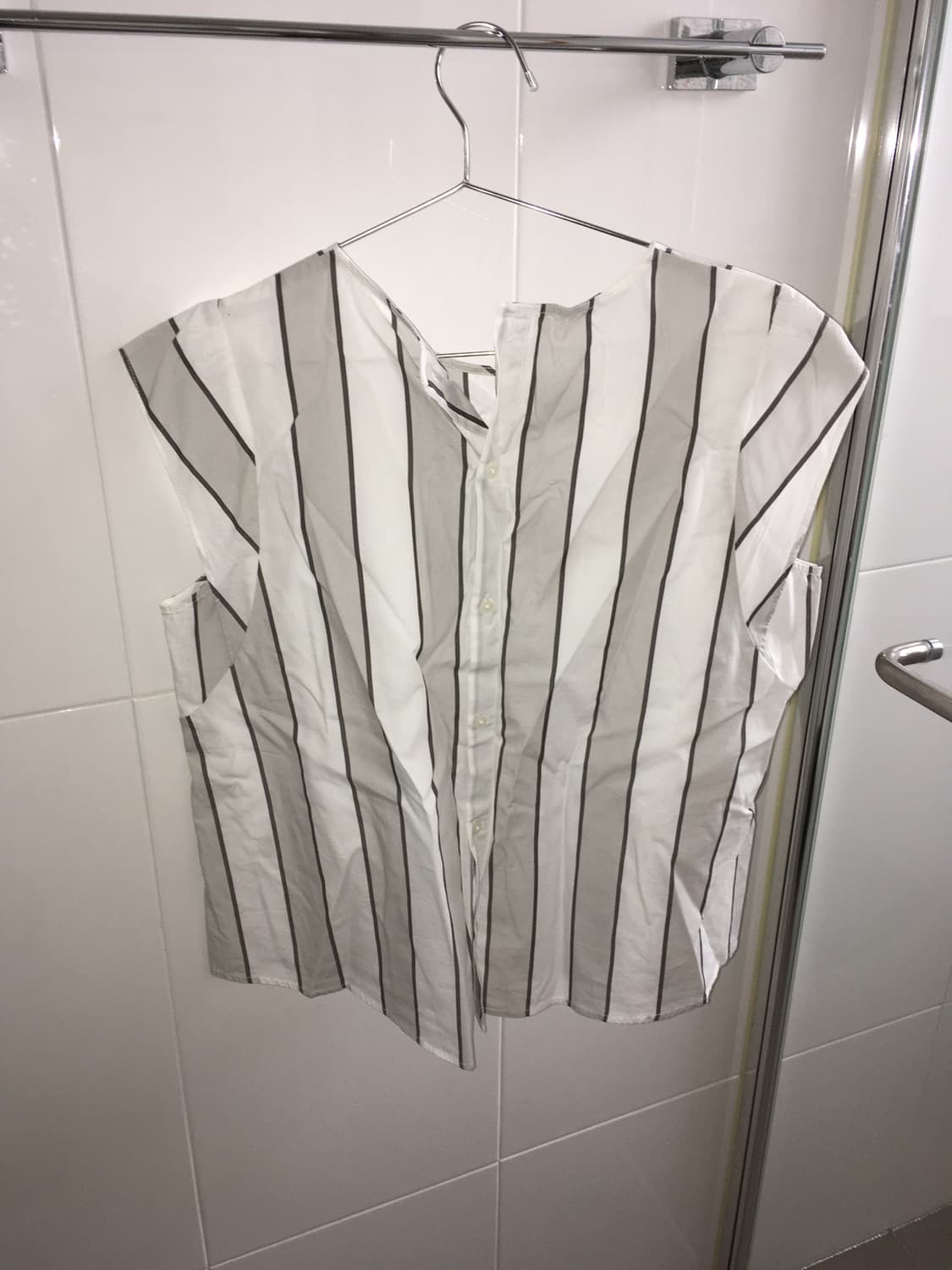 스트라이프 슬리브리스 상품이미지2