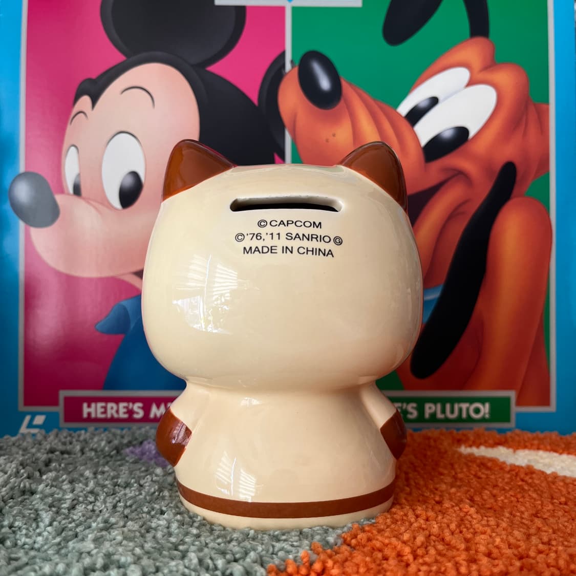 산리오x몬스터헌터 헬로키티x아이루 세라믹 저금통 상품이미지2